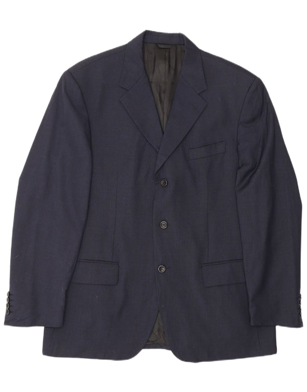 Brooksfield Veste Blazer 3 Boutons Homme IT 54 2XL Bleu Marine Laine