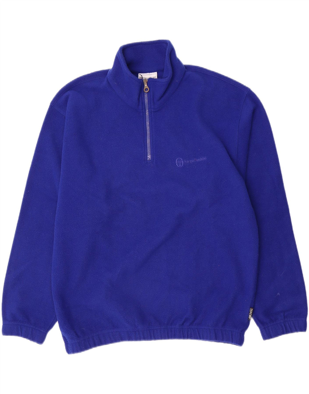 Sergio Tacchini Pull Polaire Col Zippé Homme Bleu Moyen Polyester