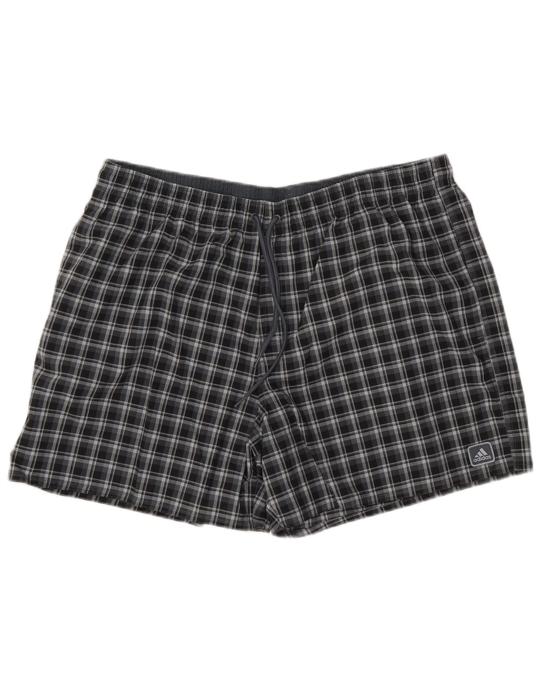 Adidas Short de Bain Homme XL Bleu Marine à Carreaux Polyester