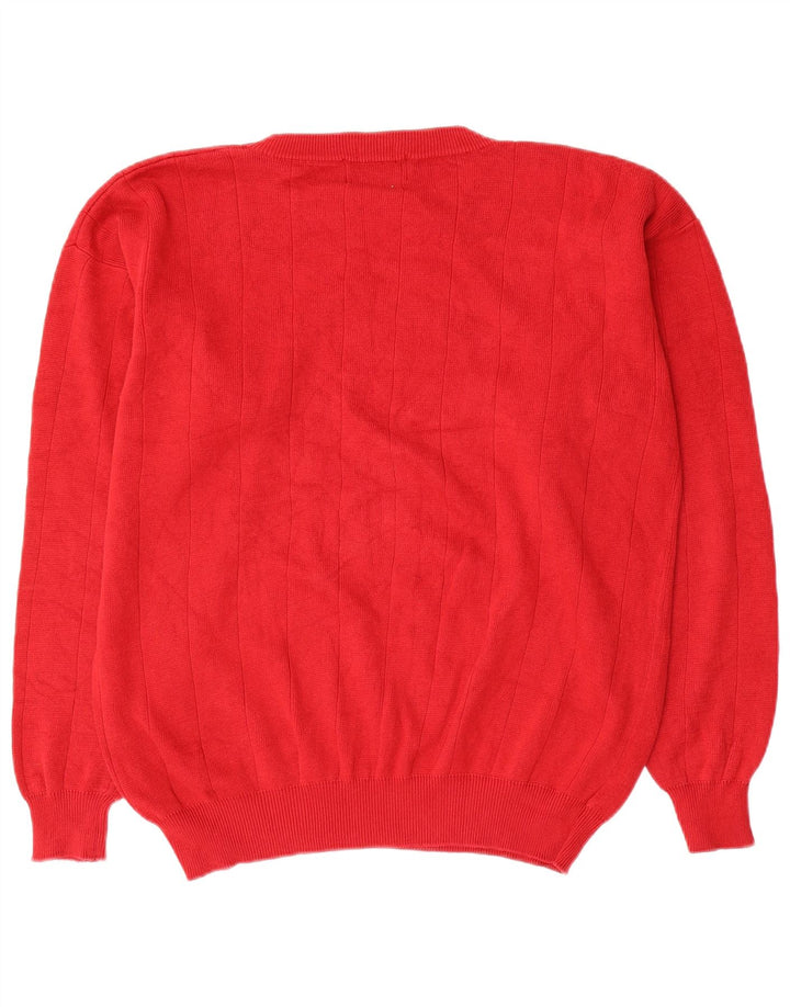 Chaps Ralph Lauren Pull ras du cou pour homme en coton rouge moyen