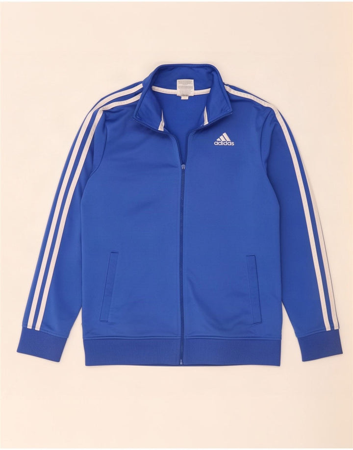 Veste de survêtement graphique Adidas pour garçons 14-15 ans Grand Bleu Polyester