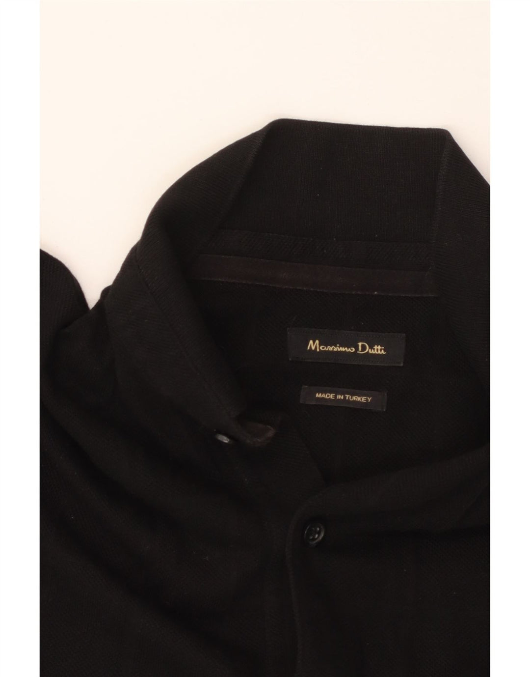 MASSIMO DUTTI Polo Homme Noir Moyen