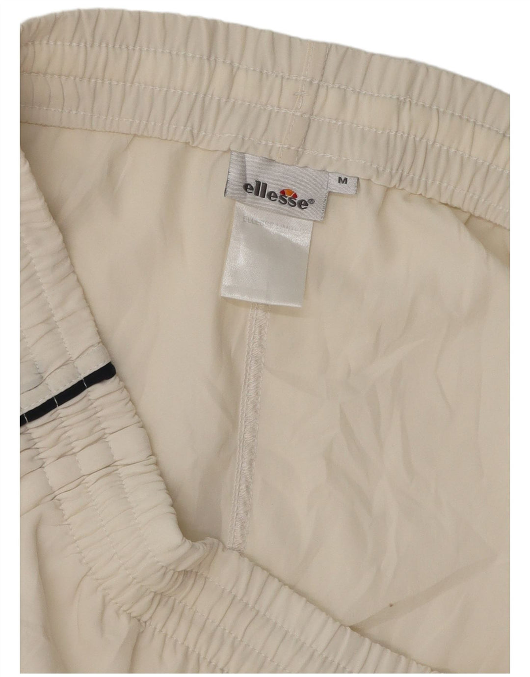 ELLESSE Short de Sport Homme Blanc Moyen Polyester