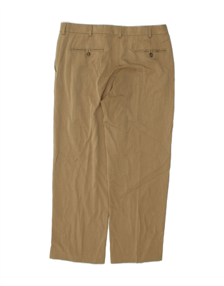 IZOD Mens Straight Chino Trousers W36 L30 Beige Vintage Izod and Second-Hand Izod from Messina Hembry 