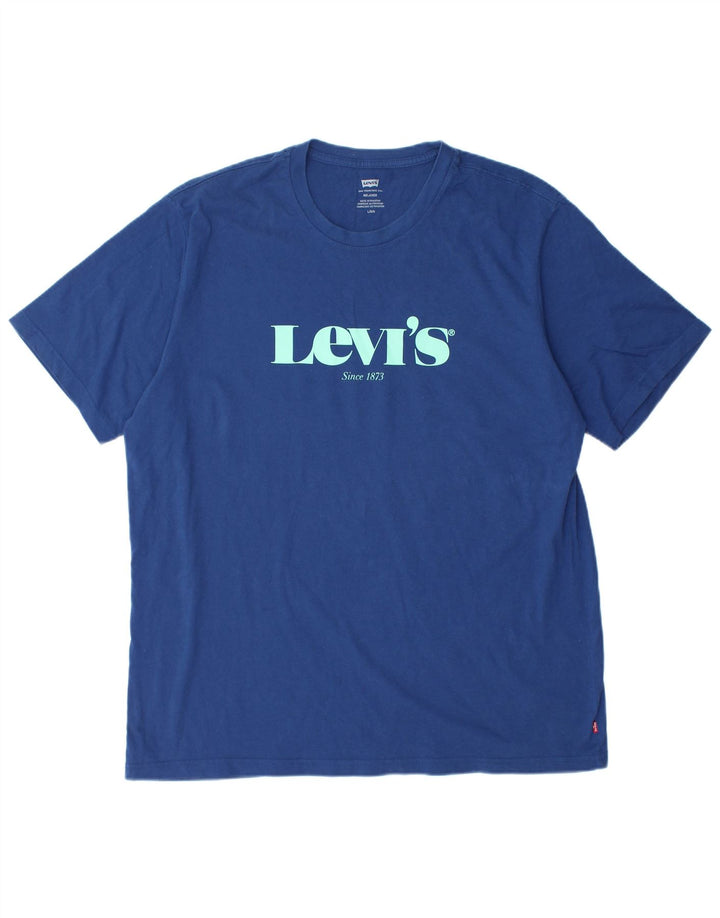 LEVI'S T-shirt décontracté graphique pour homme, grand, bleu marine