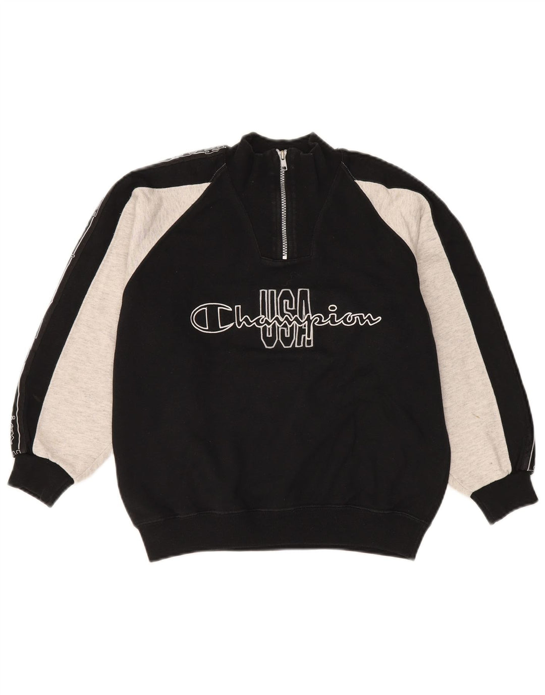 Champion Sweat-shirt graphique pour garçon 9-10 ans Noir moyen colour block