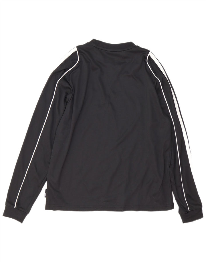 ADIDAS Garçon Climalite Top Manches Longues 13-14 ans Noir Polyester