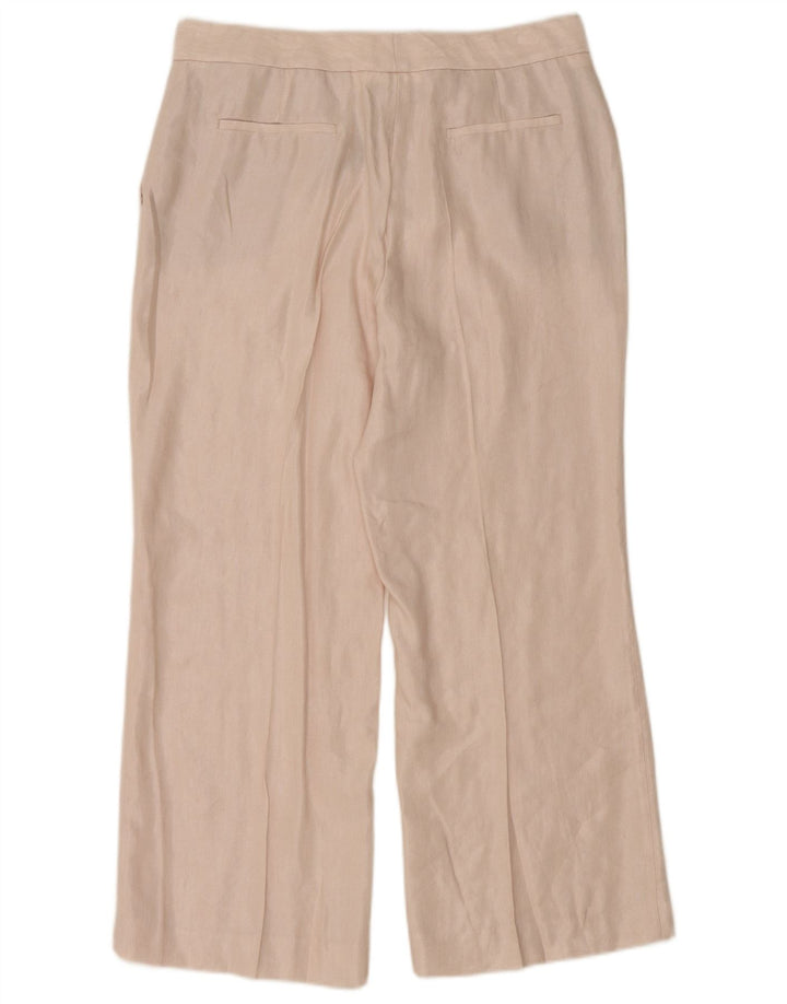 Massimo Dutti Pantalon court régulier pour femme EU 42 Large W32 L26 Rose