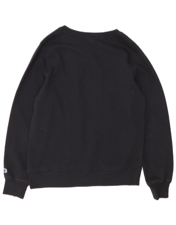 Champion Sweat-shirt graphique pour femme UK 14 en coton noir moyen