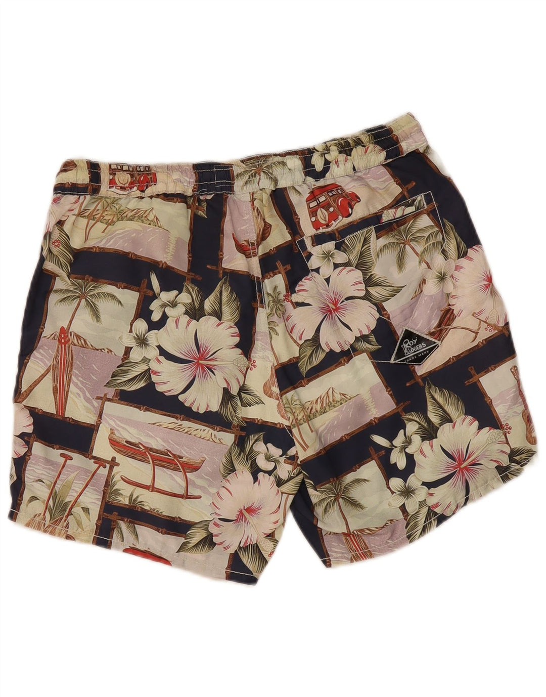 Roy Rogers Short de Bain Hawaïen Homme Moyen Multicolore Patchwork