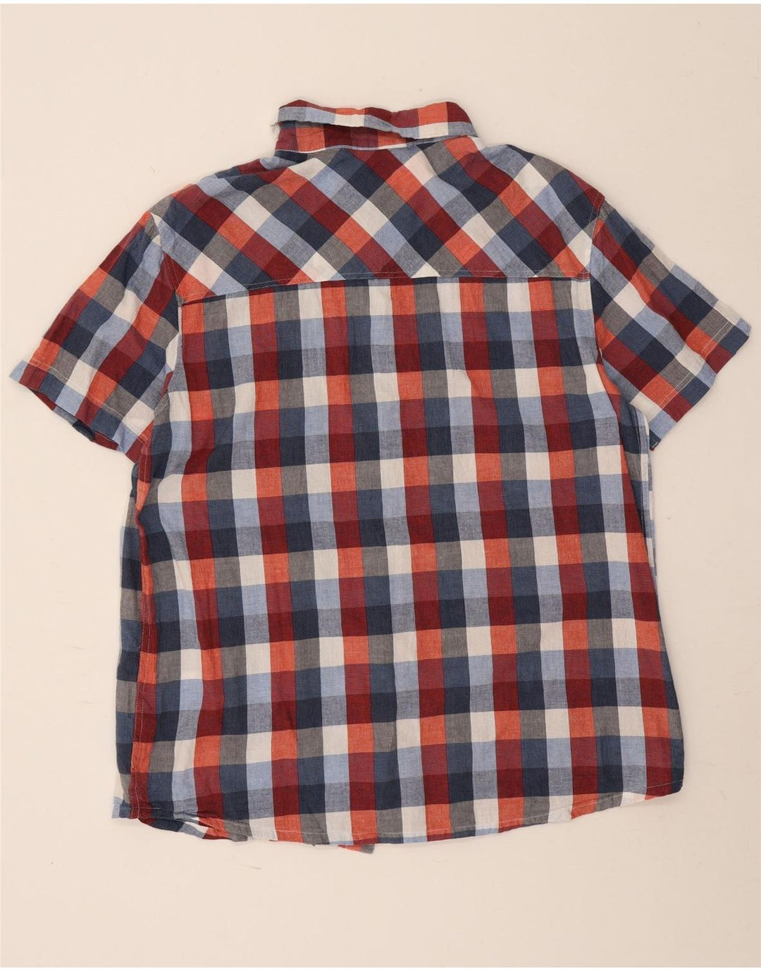 Mountain Warehouse Chemise à manches courtes pour homme en coton à carreaux multicolores