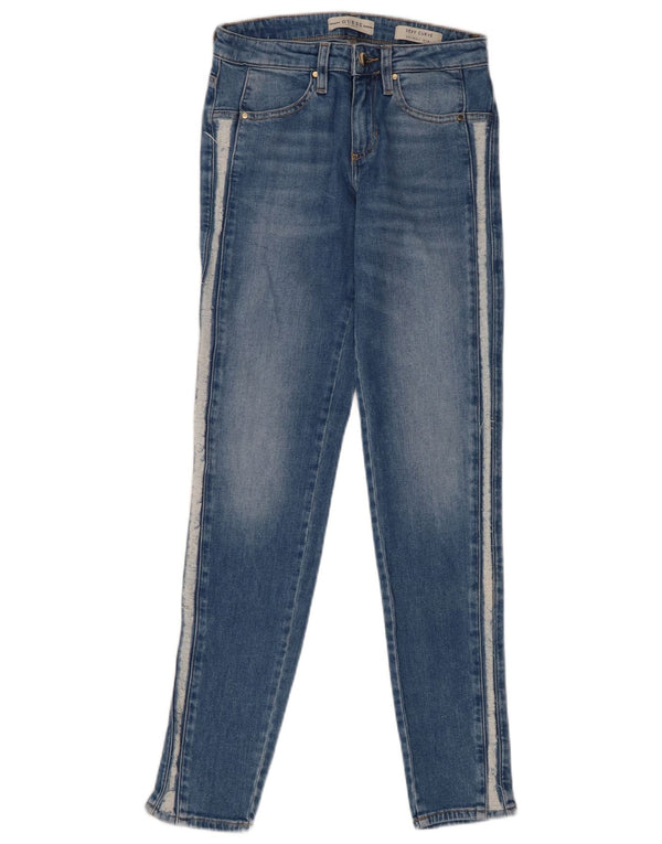 Guess Femme Jean Skinny Curve Sexy W24 L30 Bleu Coton