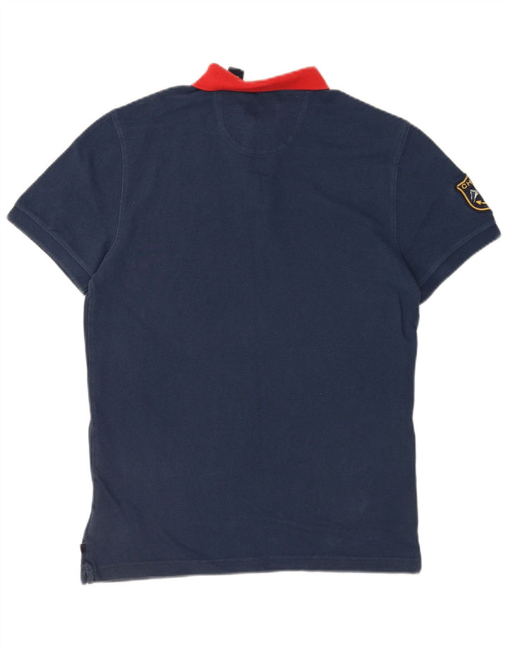 CHAPS Polo Rugby Homme Petit Bleu Marine Coton