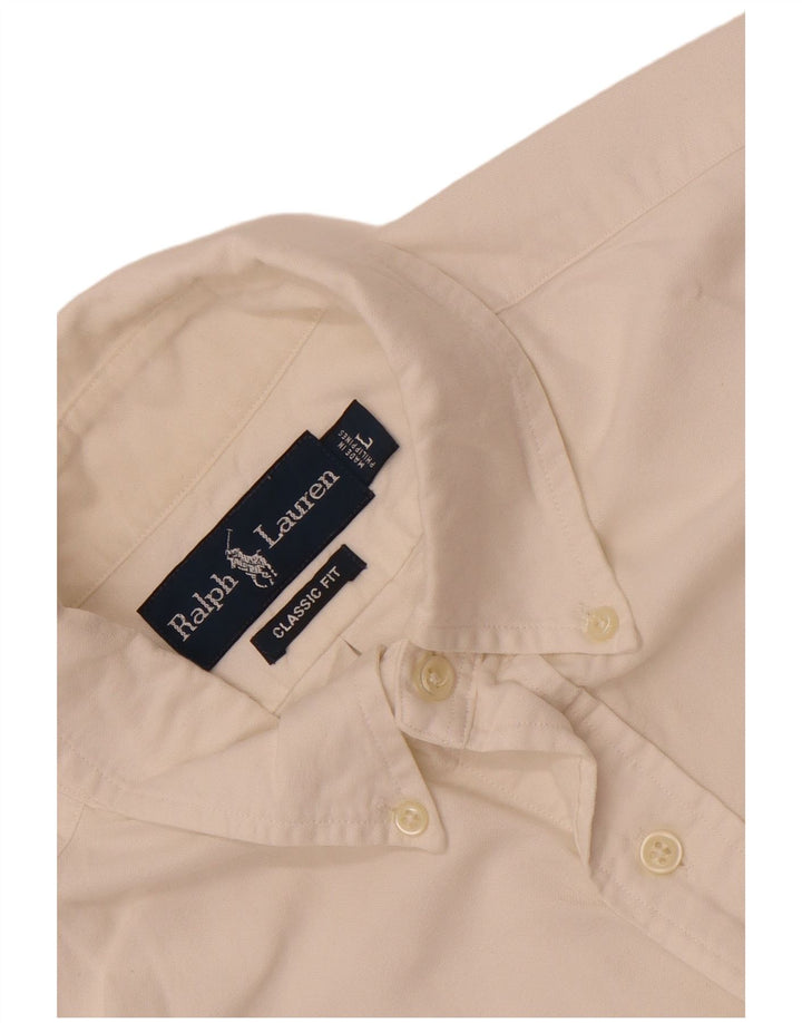 Ralph Lauren Chemise coupe classique pour hommes, grand blanc