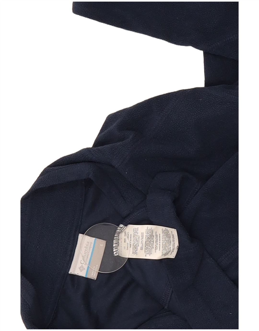 Columbia Pull polaire à col zippé pour homme, petit, bleu marine, polyester