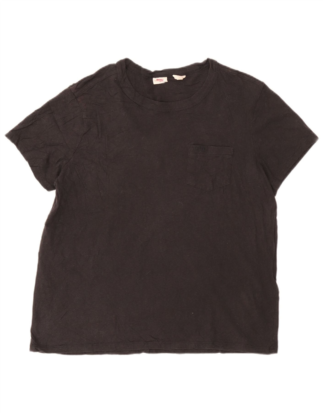 LEVI'S T-Shirt Femme UK 18 XL Noir Coton