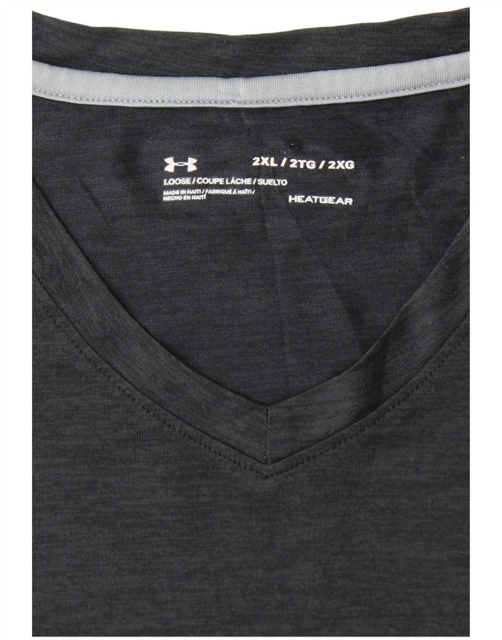 UNDER ARMOUR T-shirt Heat Gear pour homme 2XL Noir