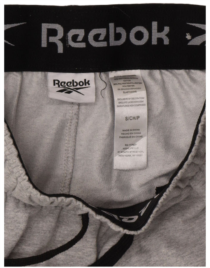 Reebok Pantalon de Survêtement Joggers Small Homme Gris Coton