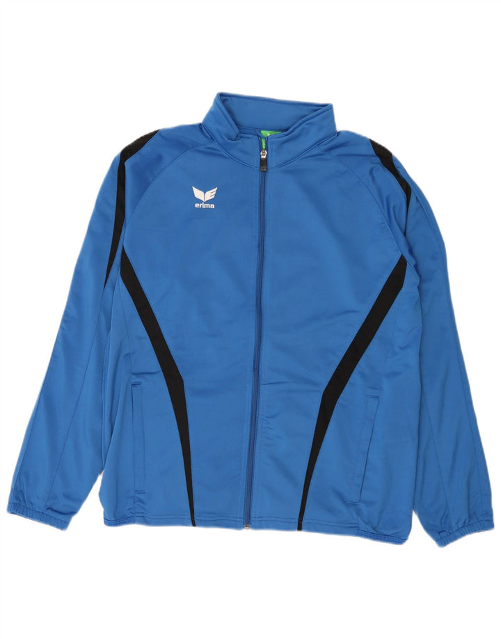 Erima Veste de survêtement pour homme UK 40/42 Bleu moyen Colorblock Polyester