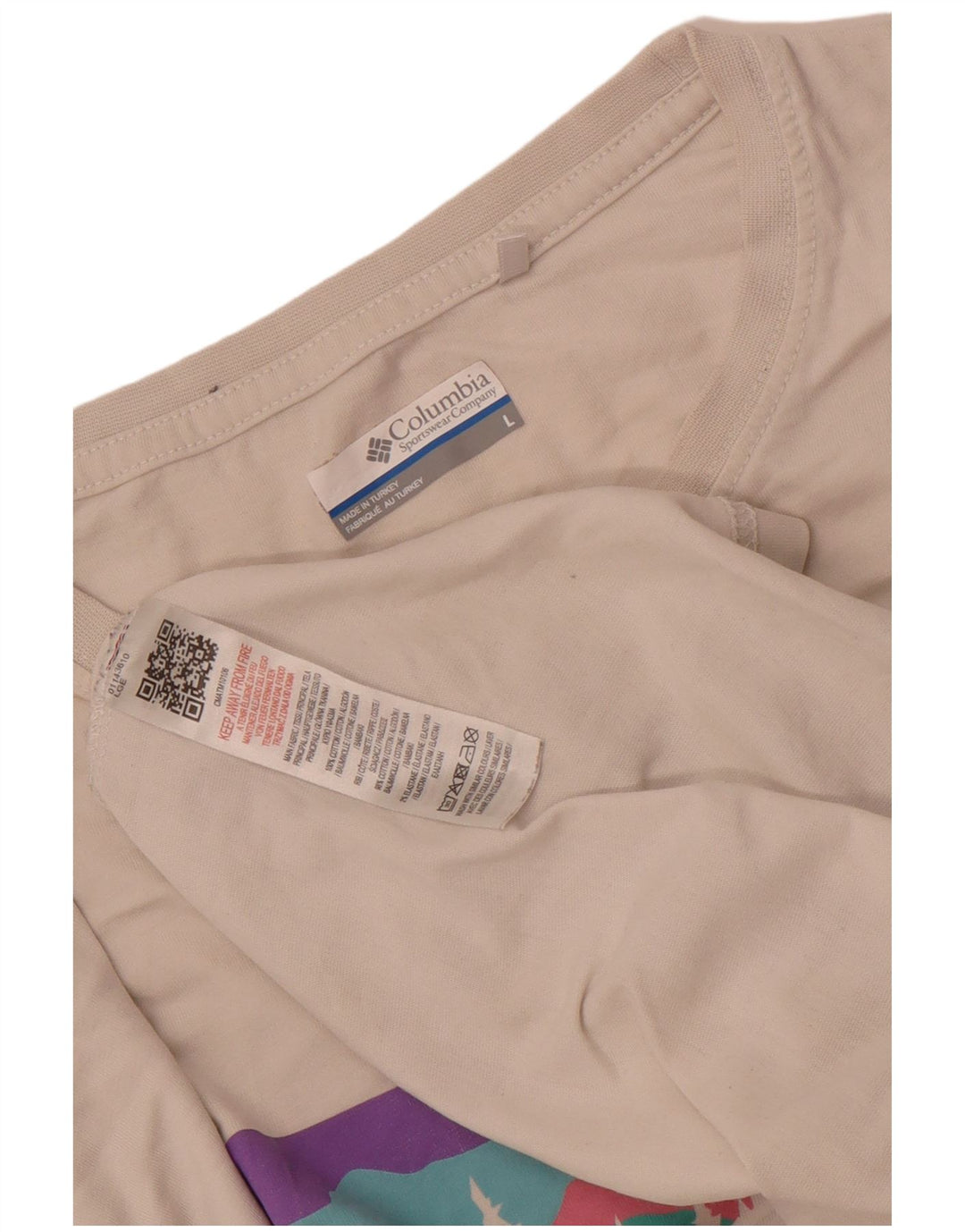 Columbia T-Shirt Graphique Homme Grand Blanc Coton