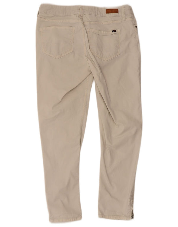 Tommy Hilfiger Pantalon court pour femme US 8 Medium W30 L25 Coton blanc