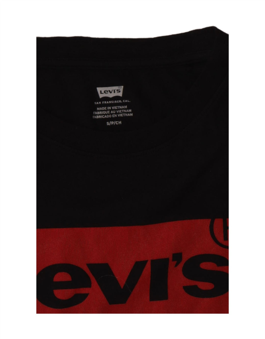 LEVI'S Débardeur graphique pour femme UK 10 Small Noir