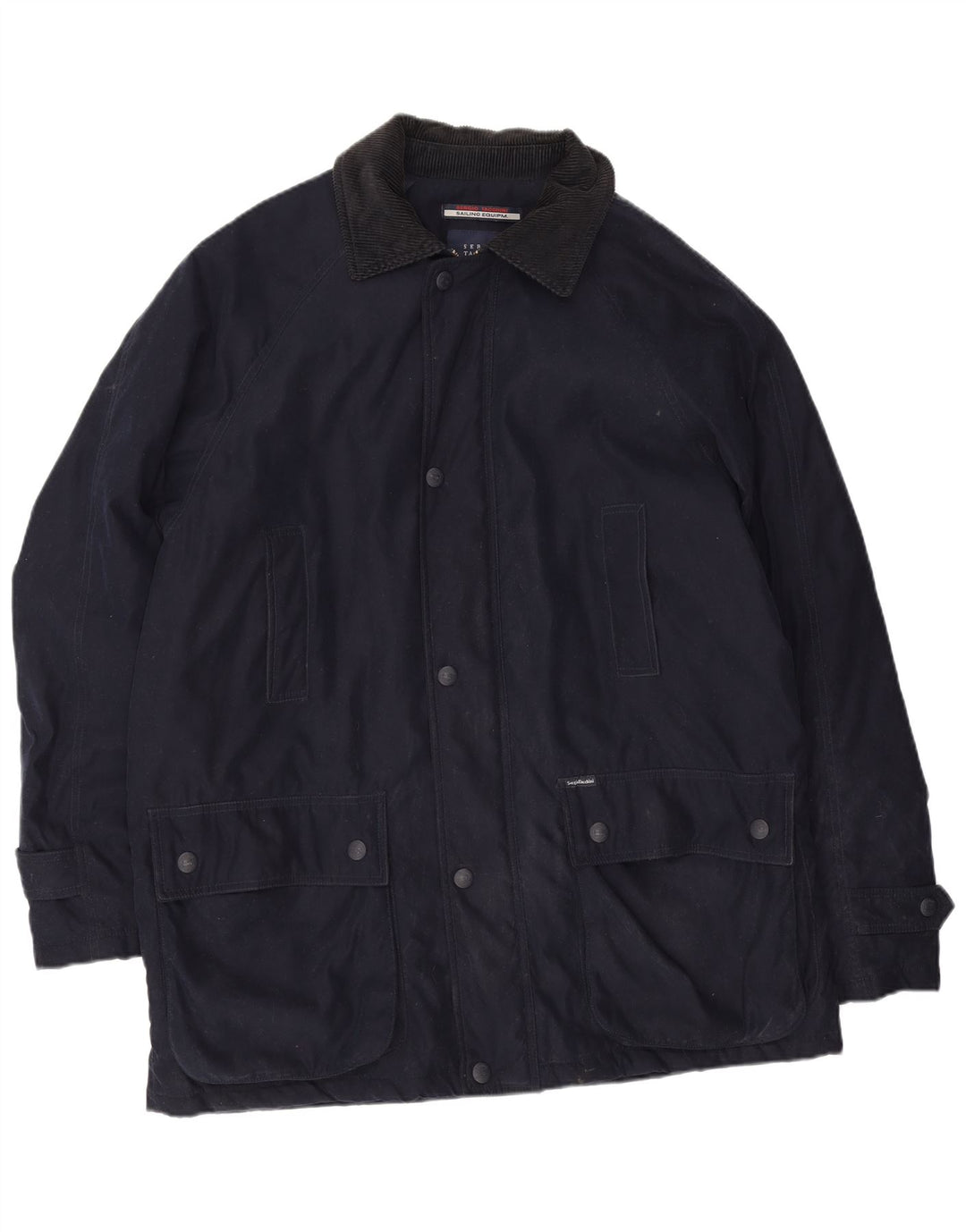 Sergio Tacchini Veste utilitaire pour homme UK 42 XL Bleu marine Polyester