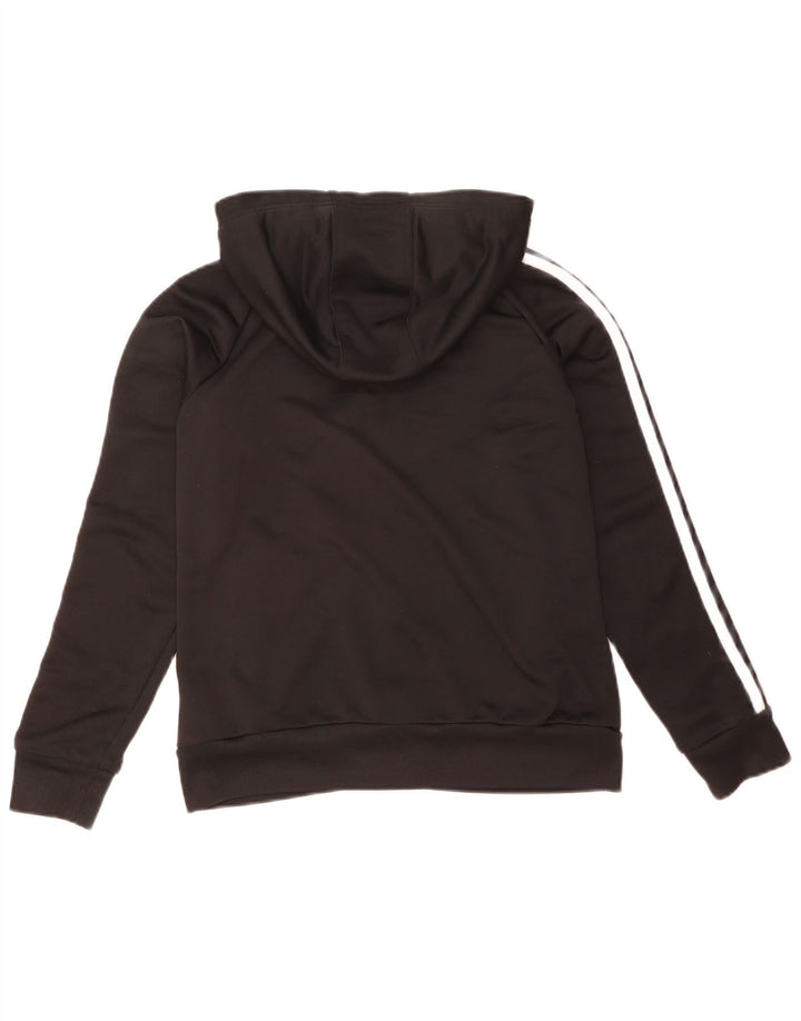Adidas Femme Zip Sweat à capuche Taille 16 Noir Polyester