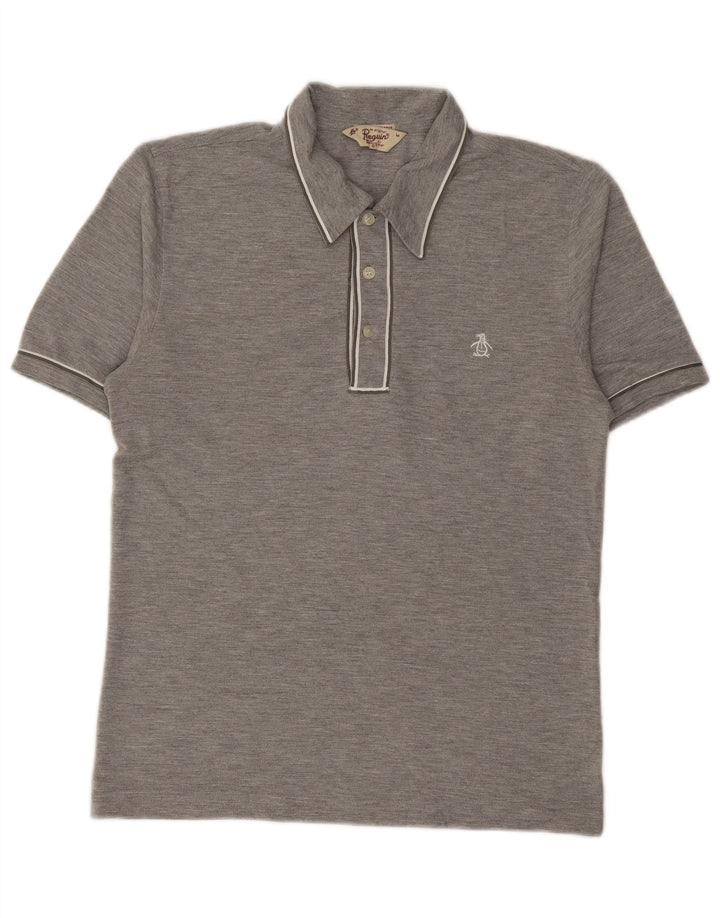 PENGUIN Polo Homme Gris Moyen Moucheté Coton
