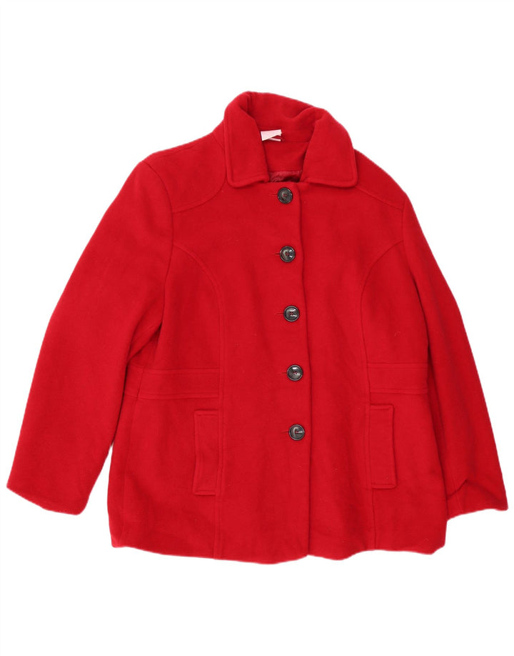 veste femme vintage EU 46 XL Laine Rouge