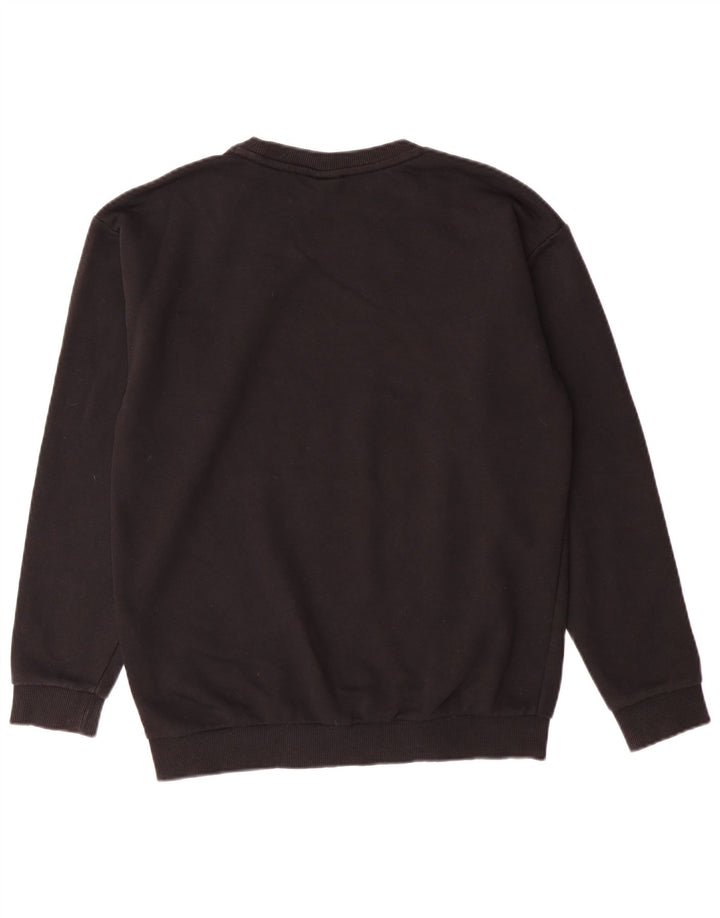 PUMA Sweat-shirt graphique surdimensionné pour femme UK 10 Petit Noir