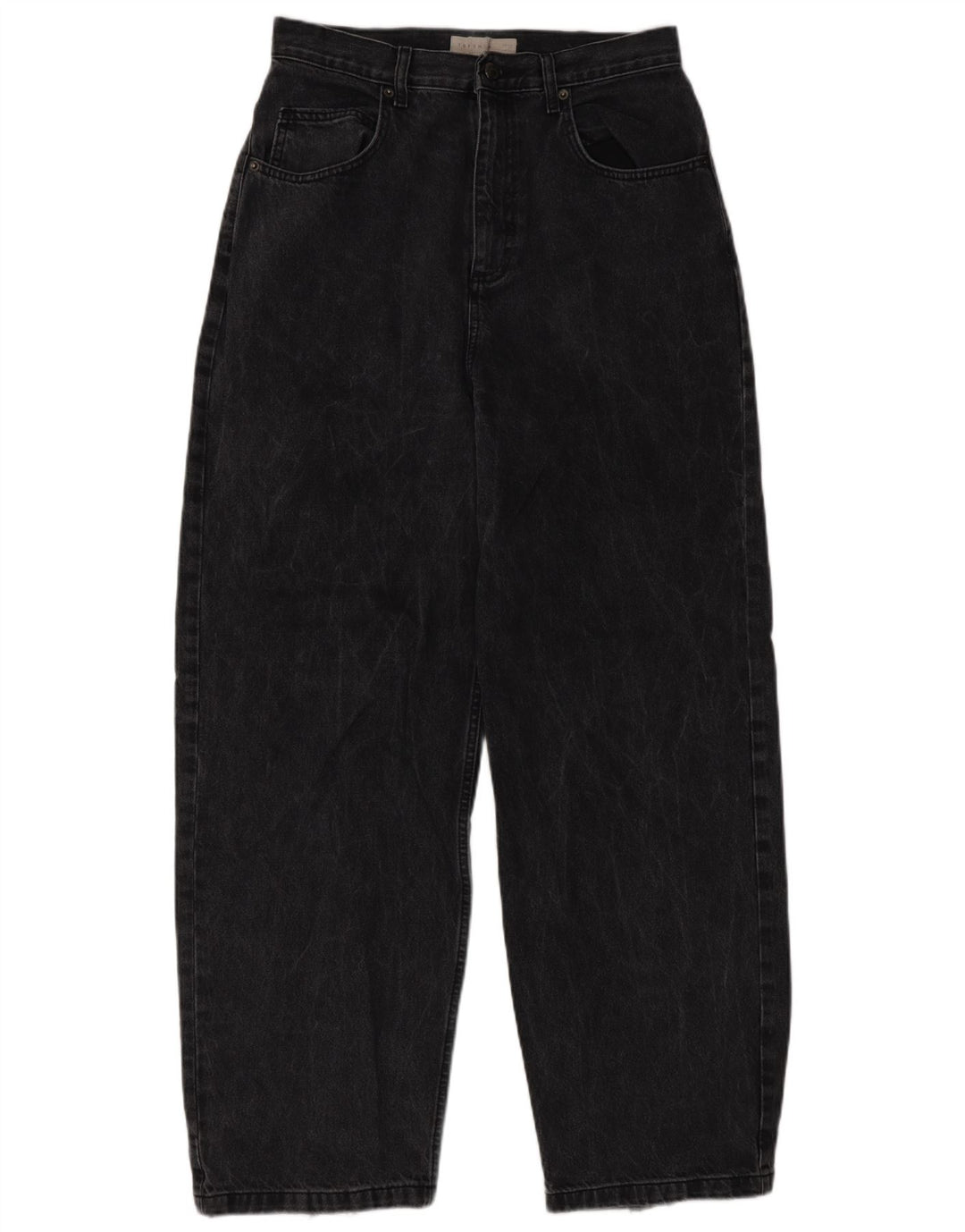 Topshop Jean ample ample femme W30 L32 noir polyester