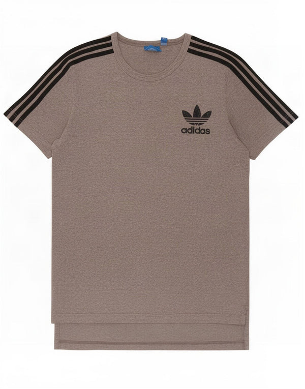 Adidas T-Shirt Homme Gris Moyen Coton