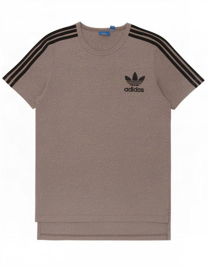 Adidas T-Shirt Homme Gris Moyen Coton
