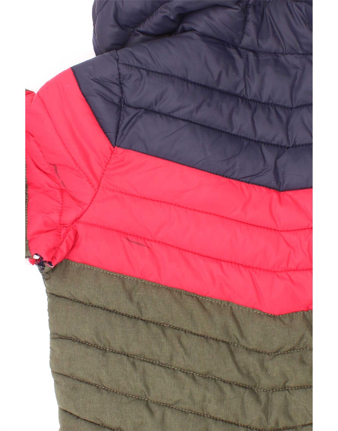 Joules Veste matelassée à capuche garçon 3-4 ans Vert Colorblock Polyamide