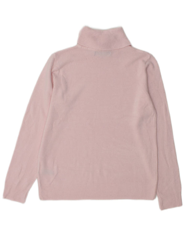 Marks & Spencer Pull col roulé pour femme UK 10 Petit Acrylique Rose