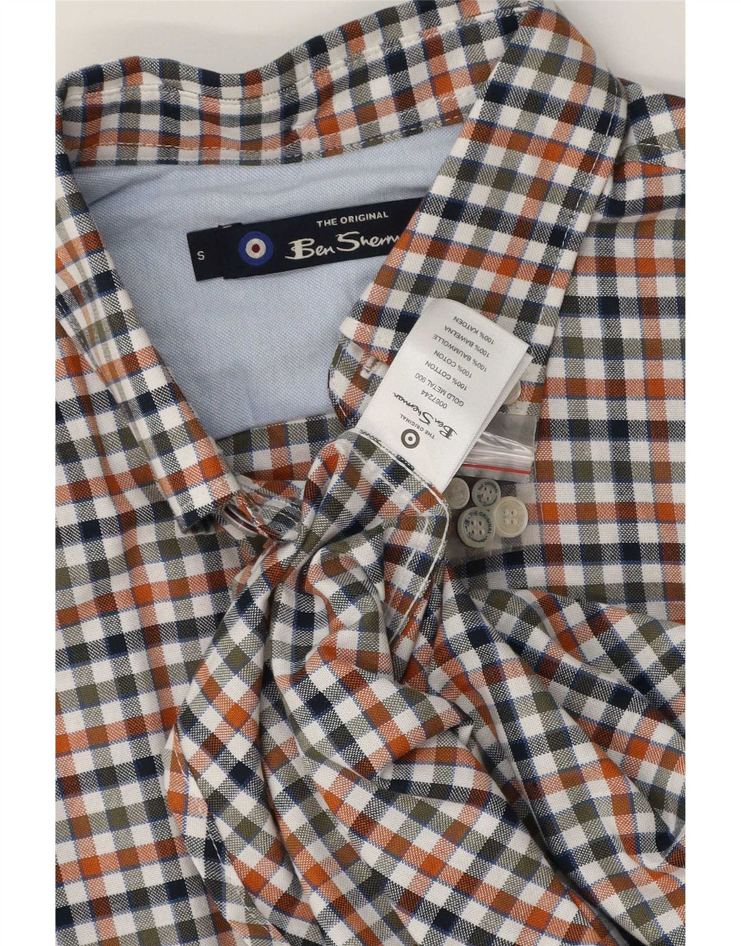 Ben Sherman Chemise coupe classique pour homme en coton vichy multicolore