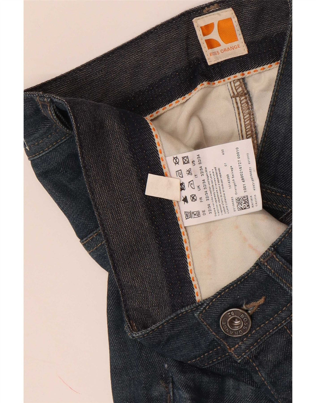 Hugo Boss Jean Slim W32 L34 Bleu Coton Homme