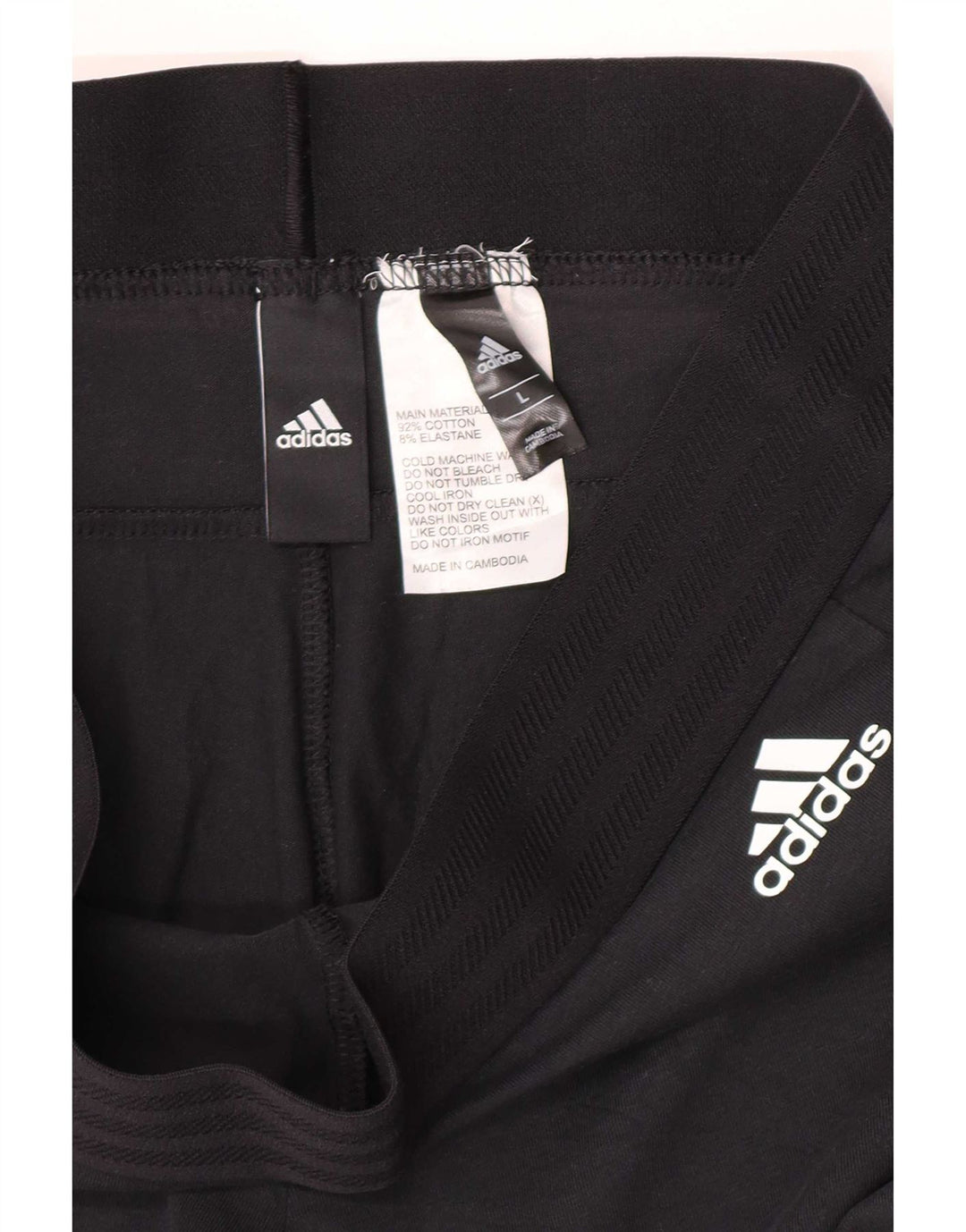 Adidas Leggings Femme UK 14 Grand Coton Noir