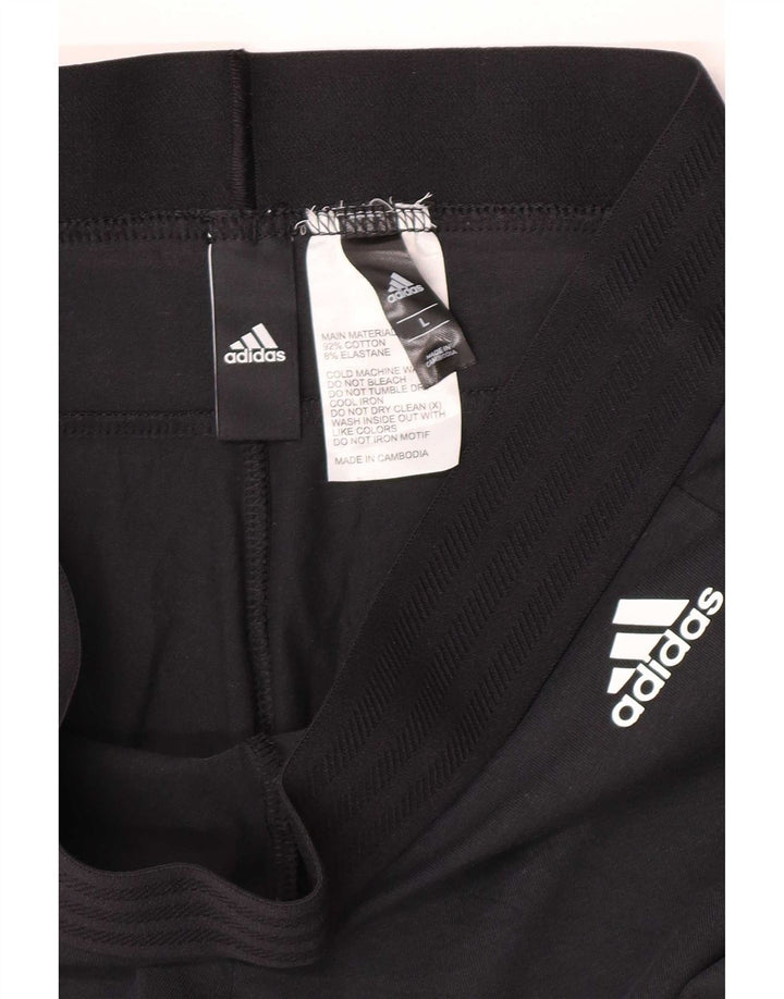 Adidas Leggings Femme UK 14 Grand Coton Noir