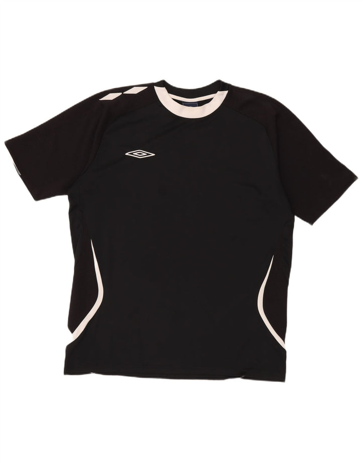 Umbro T-Shirt Graphique Homme XL Noir Colorblock Polyester