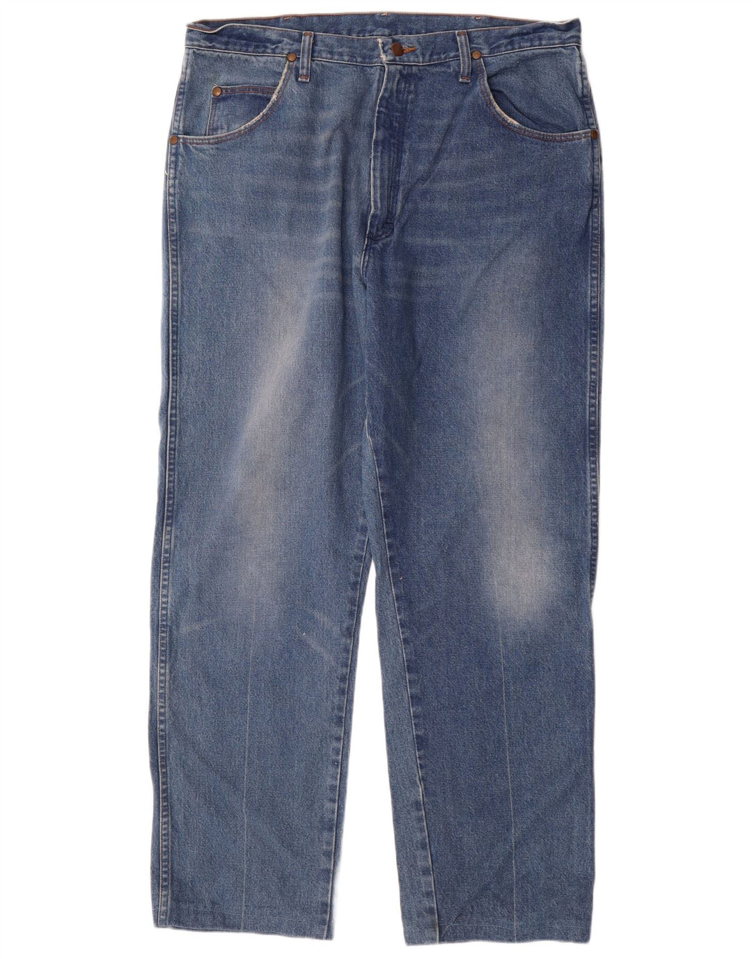 Wrangler Jean droit homme W38 L30 bleu coton