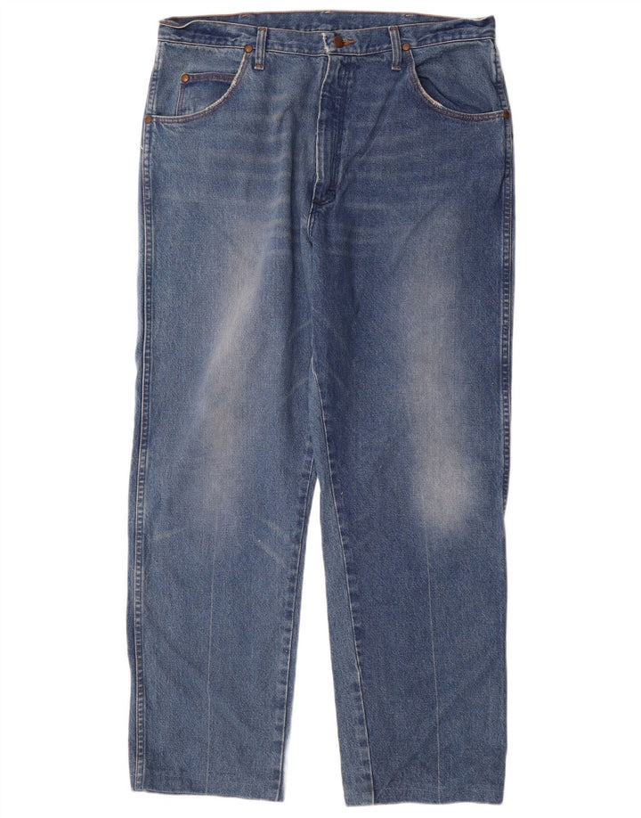 Wrangler Jean droit homme W38 L30 bleu coton