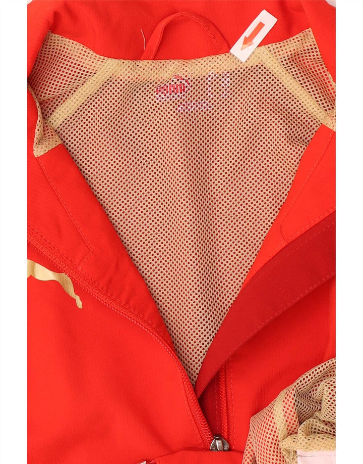 Puma Veste de Survêtement Fille 11-12 ans Rouge Colorblock Polyester