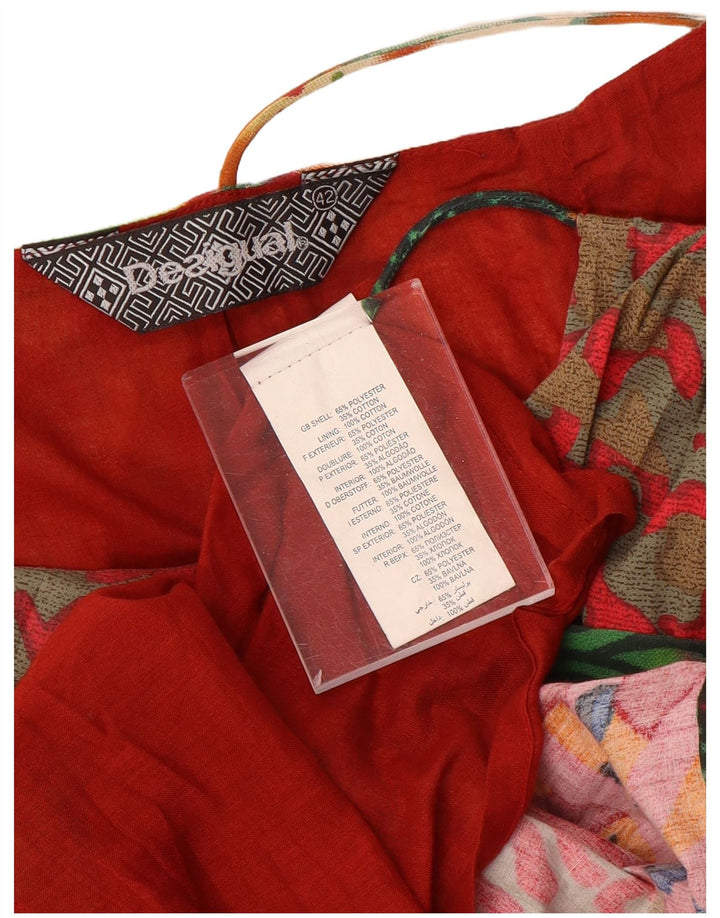 Desigual Robe d'été à motif abstrait pour femme EU 42 Large Multicolore