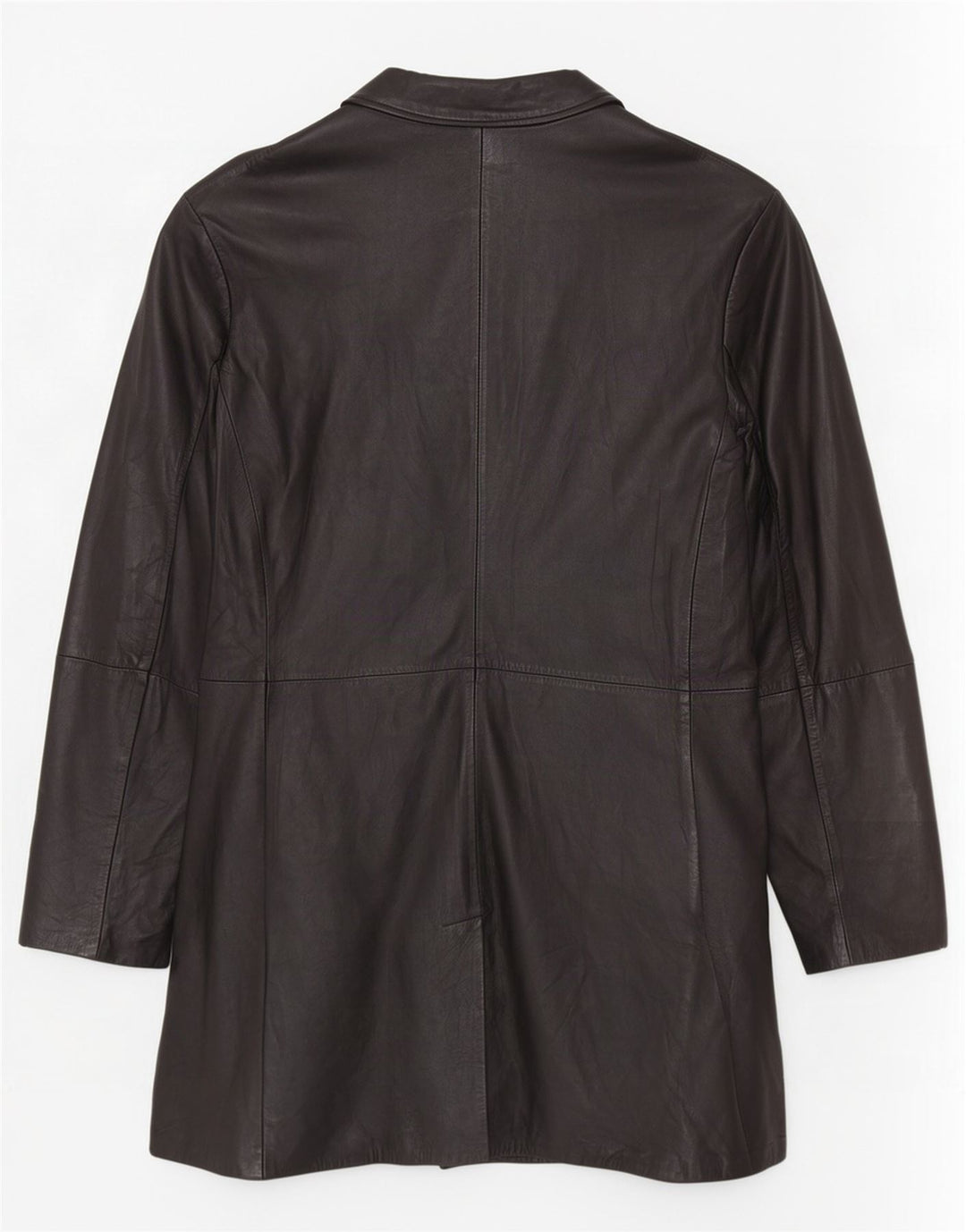 manteau en cuir homme vintage UK 40 Grand Noir