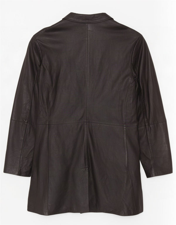 manteau en cuir homme vintage UK 40 Grand Noir