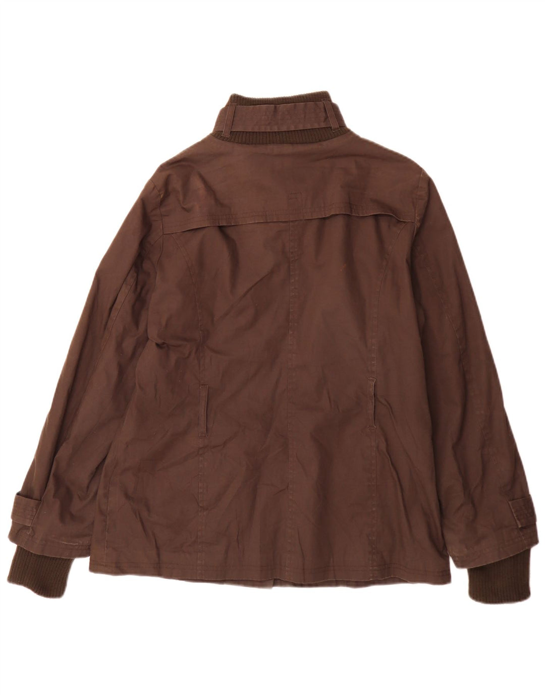 Zara Veste utilitaire pour femme UK 14 Grand coton marron