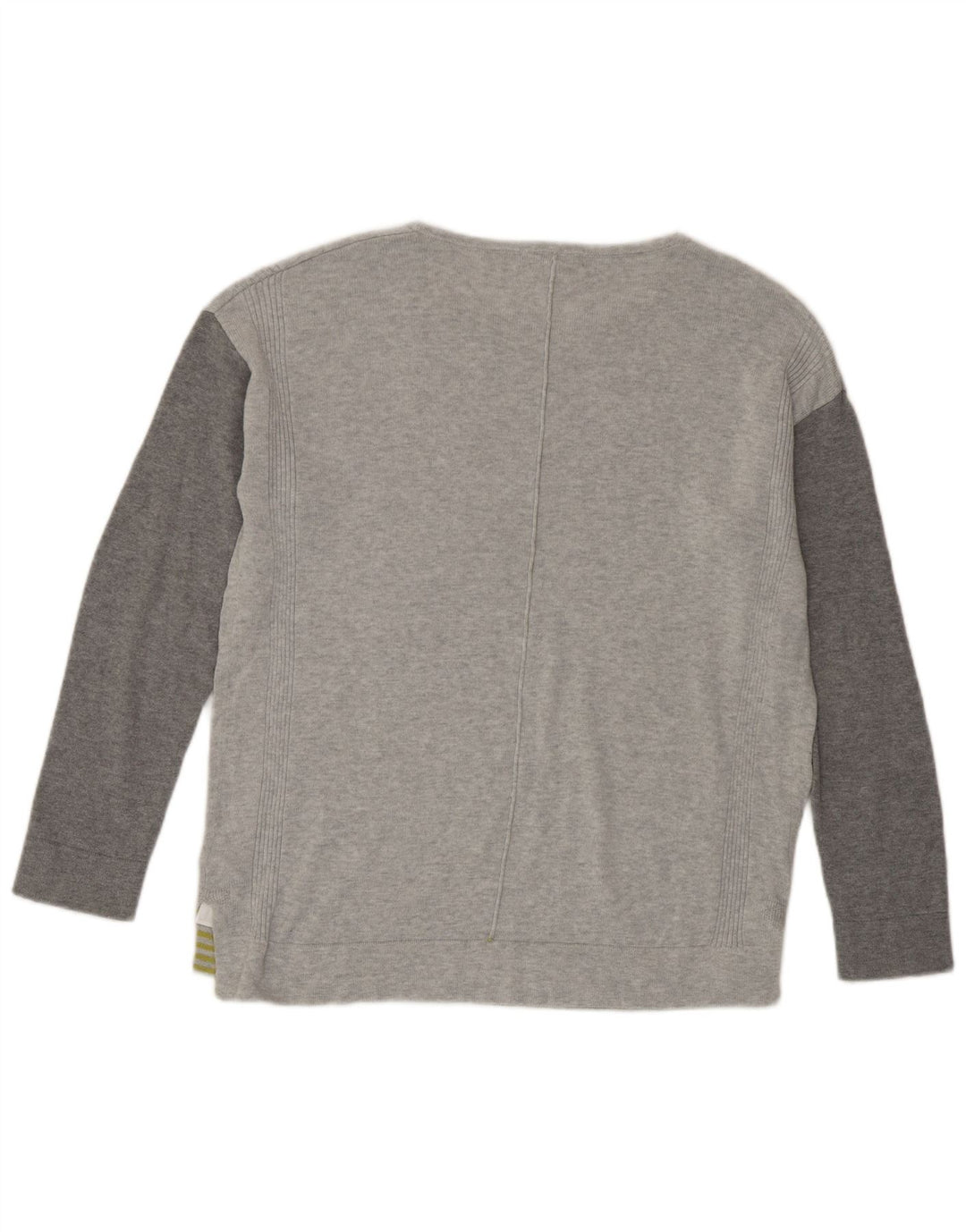 White Stuff Haut oversize à manches longues pour femme UK 10 Small Gris Colourblock