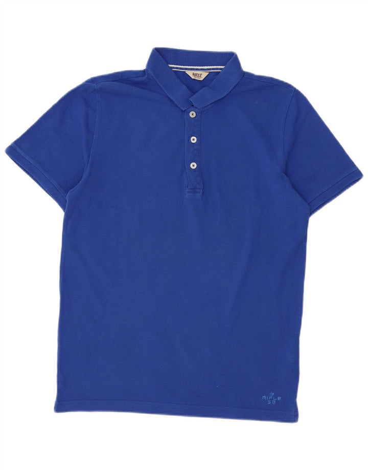 Polo Homme Rifle Bleu Moyen Coton